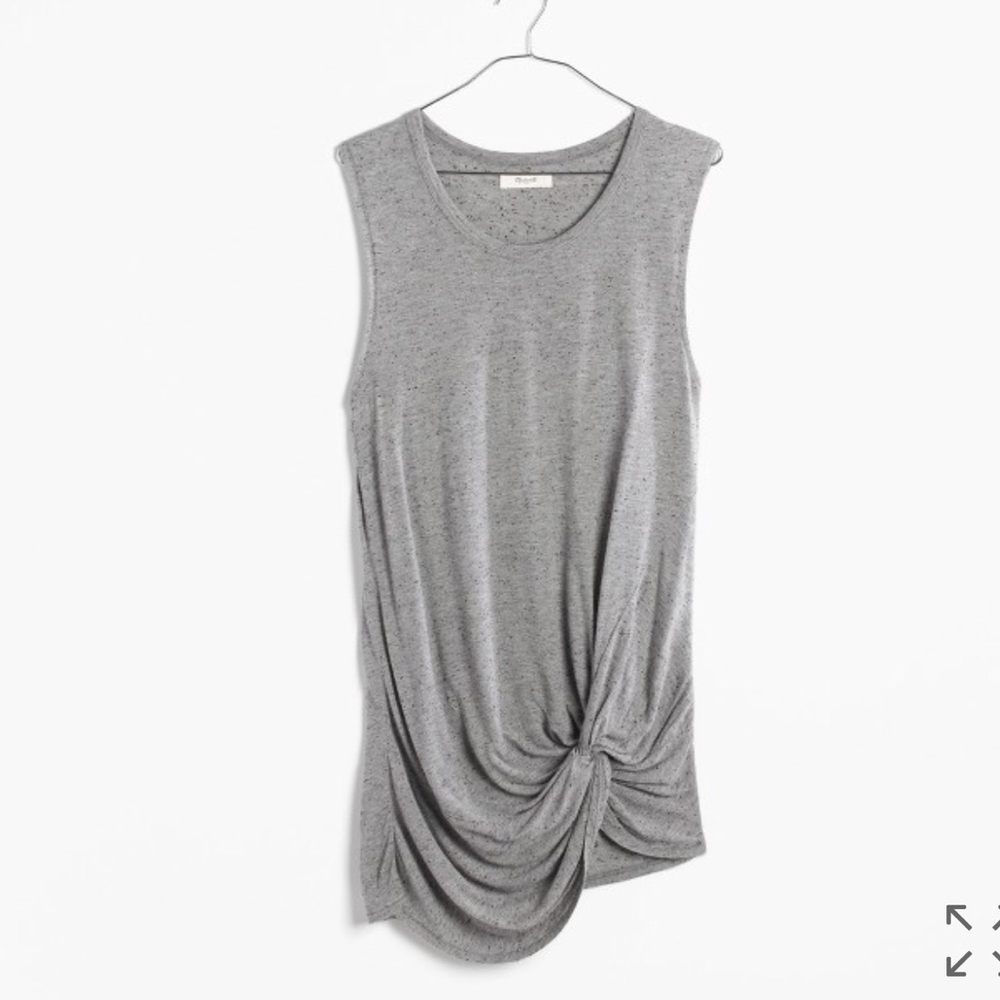 Madewell Speckled Twist Tunic Tank Top